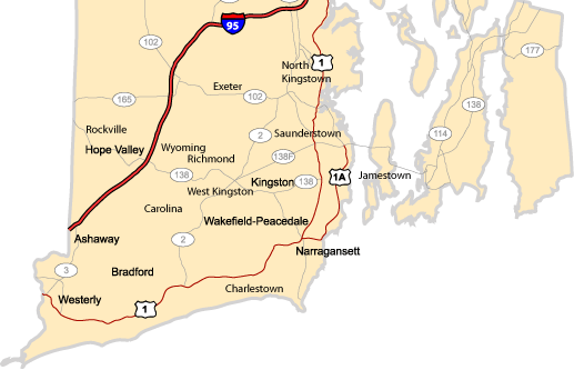 Foreman's Appliance Service service area in Rhode Island